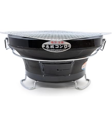 Amazon.co.jp: 太成工業 珪藻土 七輪 バーベキューコンロ「能登」丸型